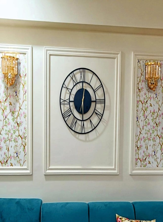 DREAMNILAYAM Silent Wall Clock for Living Room | Stylish Latest Big Size Decorative Wall Watch - Ideal Home Decor Items and Wall Decoration Items for Bedroom/Kitchen/Dining Hall/Office//Hotels - Image 2